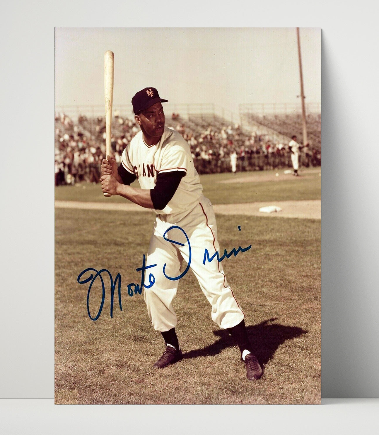 Monte Irvin - New York Baseball Spring Training Stance Wall Art 16x20 Unframed Print wall art print – Baseball Wall Art decor