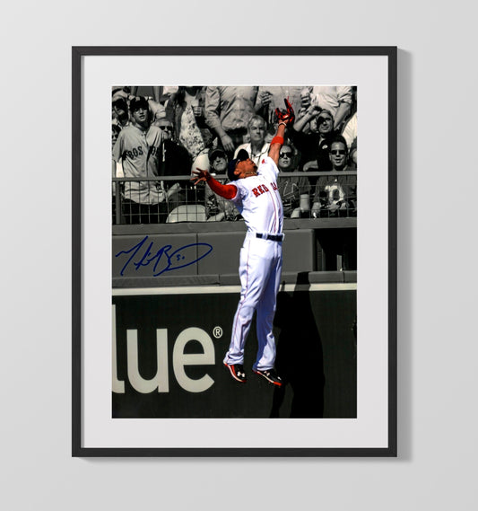 Mookie Betts - Boston Baseball Leaping Catch 8x10 Canvas baseball wall art