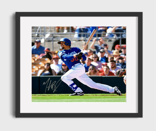 Mookie Betts - Dodgers Power Swing 8x10 Canvas baseball wall art