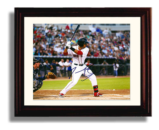 Mookie Betts - Set at the Plate Baseball Wall Art 8x10 Beveled Frame wall art print – Baseball Wall Art decor