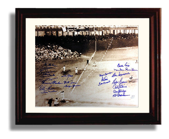 New York Giants - Shot Heard Round the World Baseball Wall Art 8x10 Beveled Frame wall art print – Baseball Wall Art decor
