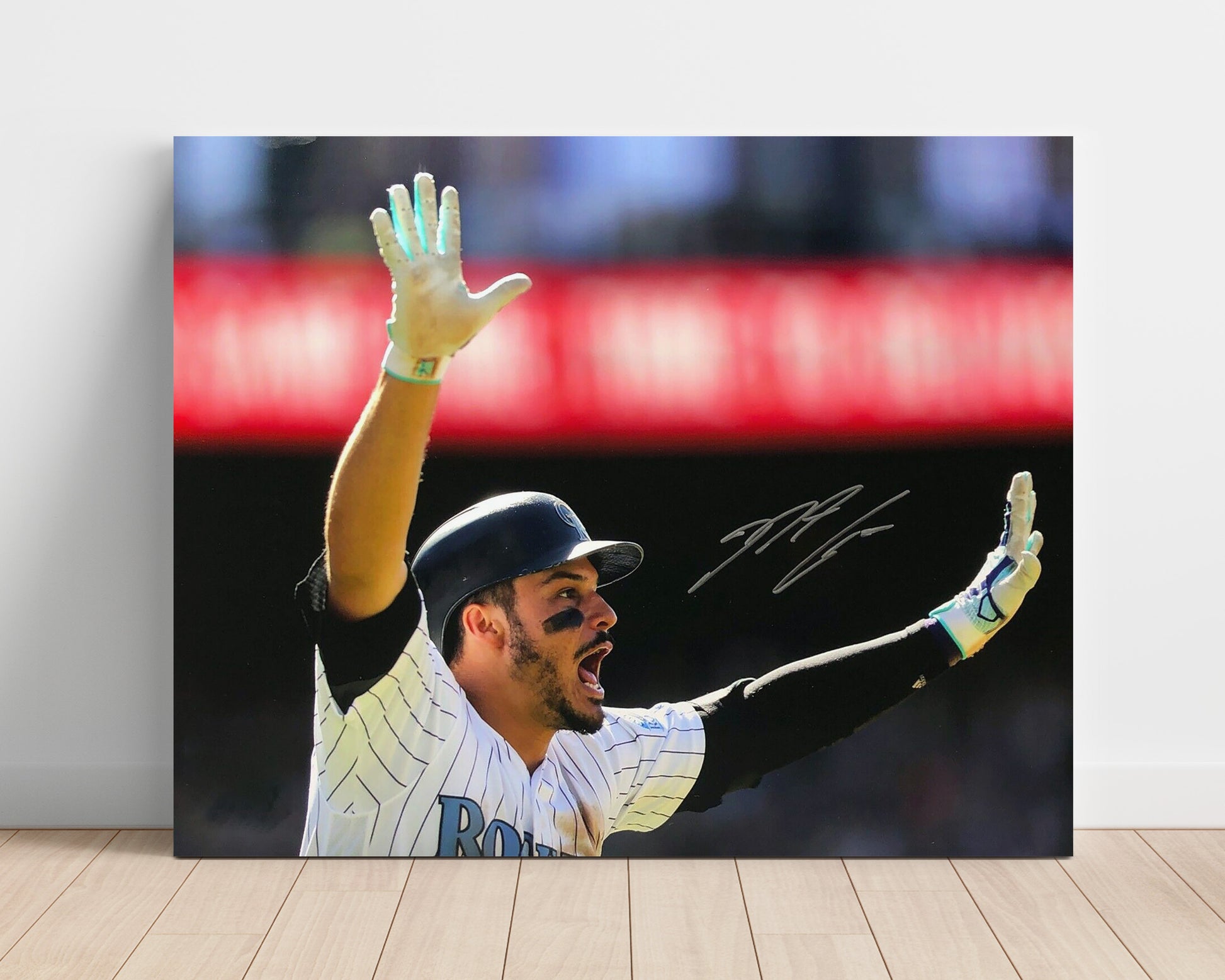 Nolan Arenado - Charging Ground Ball Baseball Wall Art 16x20 Unframed Print wall art print – Baseball Wall Art decor