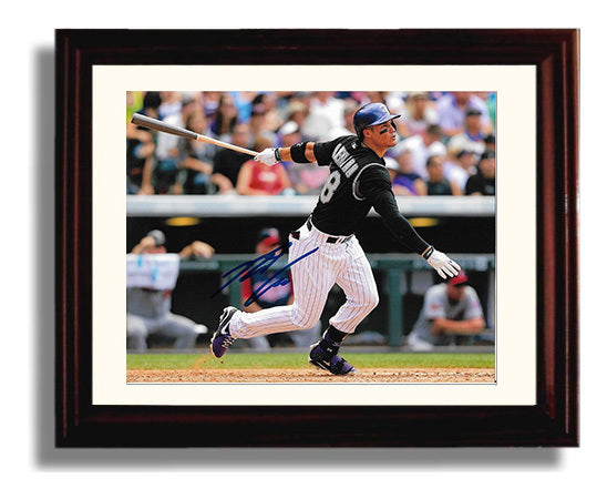 Nolan Arenado - Strong Throw Across Diamond Baseball Wall Art 8x10 Beveled Frame wall art print – Baseball Wall Art decor