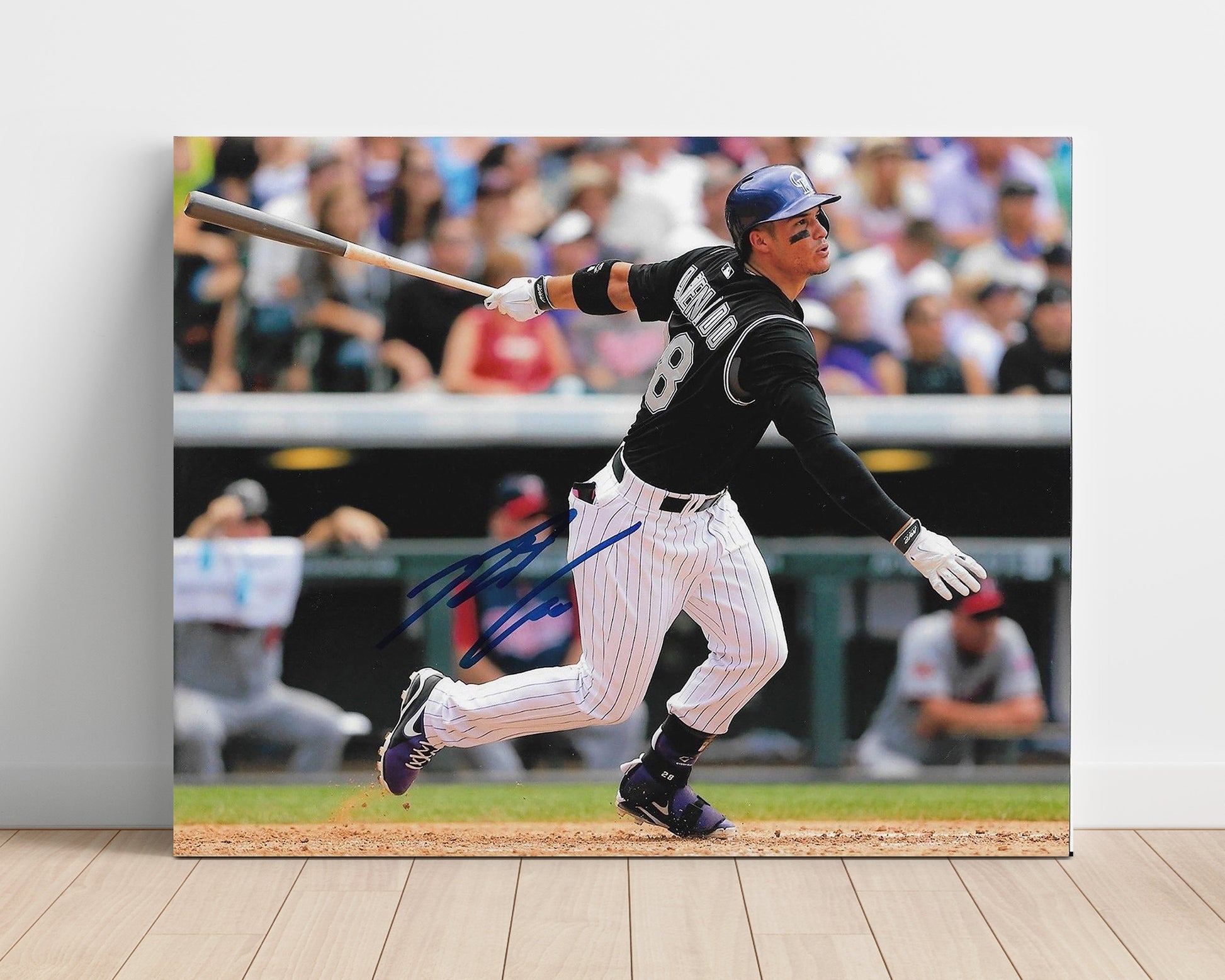 Nolan Arenado - Strong Throw Across Diamond Baseball Wall Art 16x20 Unframed Print wall art print – Baseball Wall Art decor