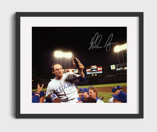 Nolan Ryan - Carried Above Teammates 8x10 Canvas baseball wall art