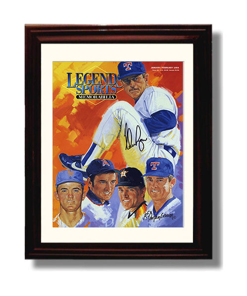 Nolan Ryan - Legends Montage SI Cover 1994 Baseball Wall Art 8x10 Beveled Frame wall art print – Baseball Wall Art decor
