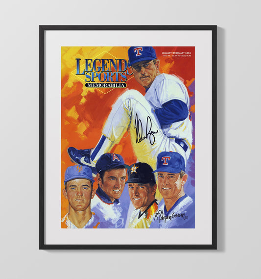 Nolan Ryan - Legends Montage SI Cover 1994 8x10 Canvas baseball wall art
