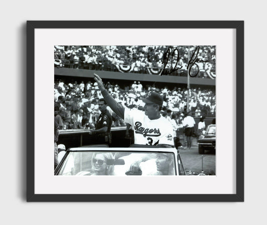 Nolan Ryan - Waving from Parade Car 8x10 Canvas baseball wall art