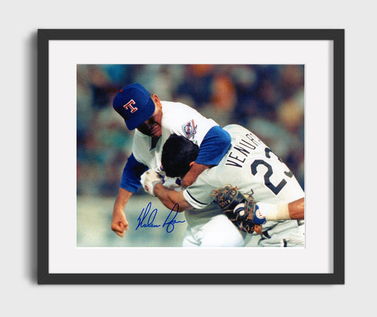 Nolan Ryan Ventura Fight - Ventura Fight 8x10 Canvas baseball wall art