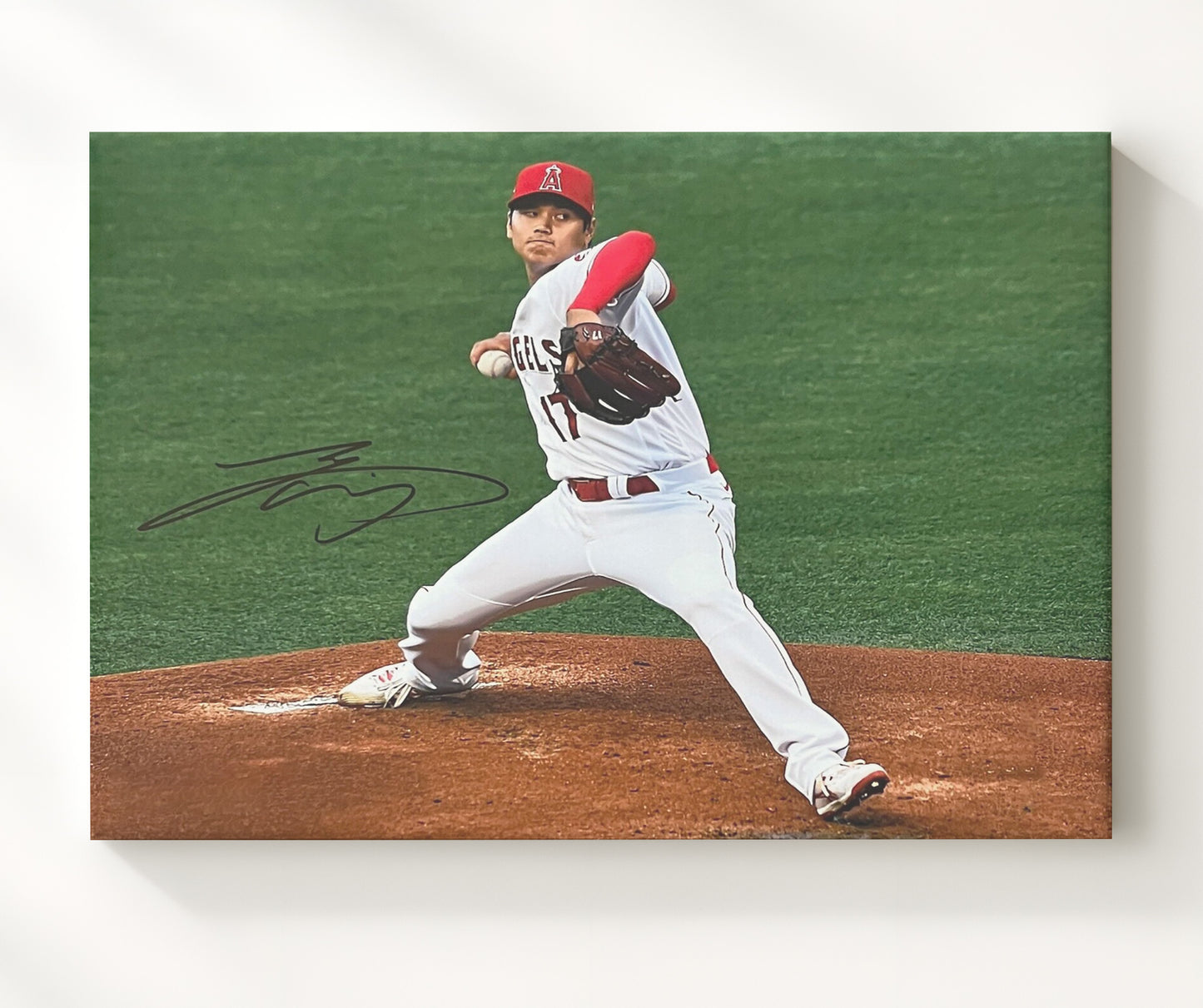 Ohtani pitching - Pitching Baseball Wall Art 20x24 Canvas wall art print – Baseball Wall Art decor