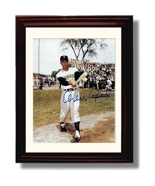 Orlando Cepeda - San Francisco Baseball Classic Swing Wall Art 8x10 Beveled Frame wall art print – Baseball Wall Art decor