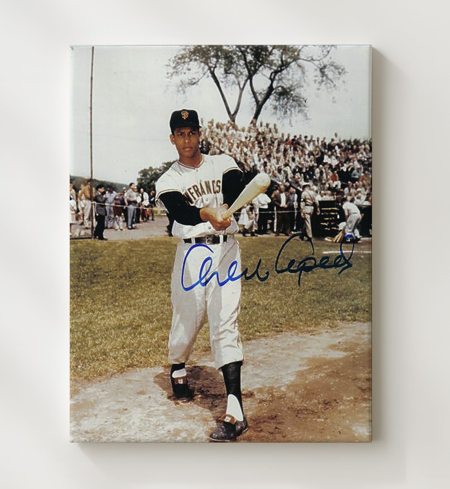 Orlando Cepeda - San Francisco Baseball Classic Swing Wall Art 20x24 Canvas wall art print – Baseball Wall Art decor