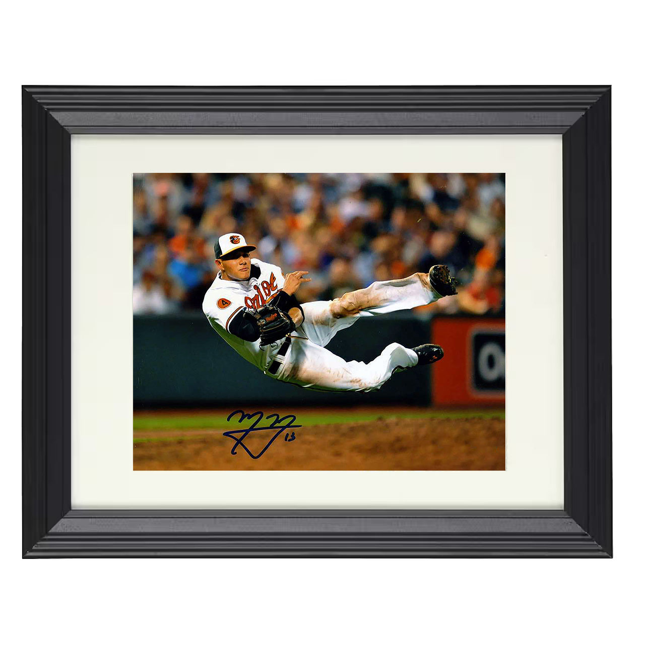 Padres - Action 8x10 black beveled framed baseball wall art