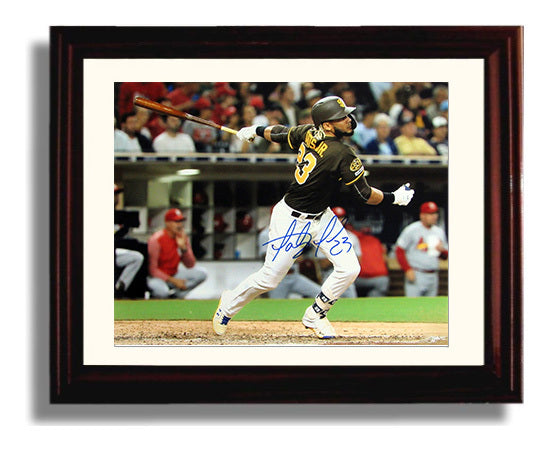 Padres - Batting Baseball Wall Art 8x10 Beveled Frame wall art print – Baseball Wall Art decor