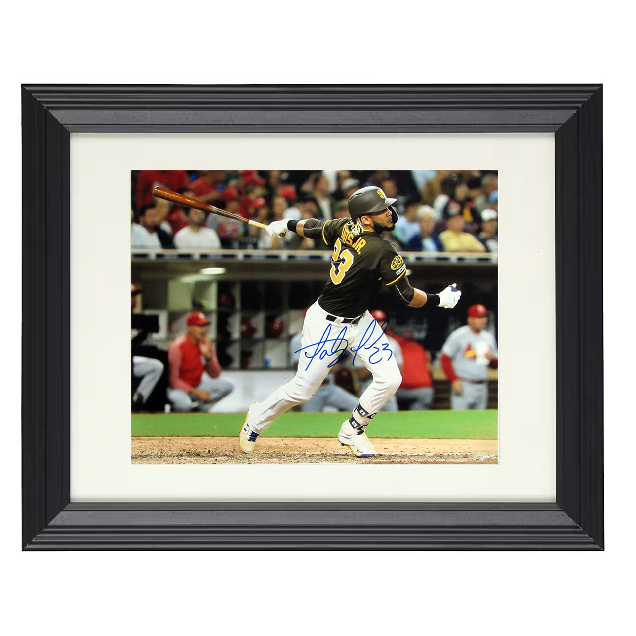 Padres - Batting 8x10 black beveled framed baseball wall art