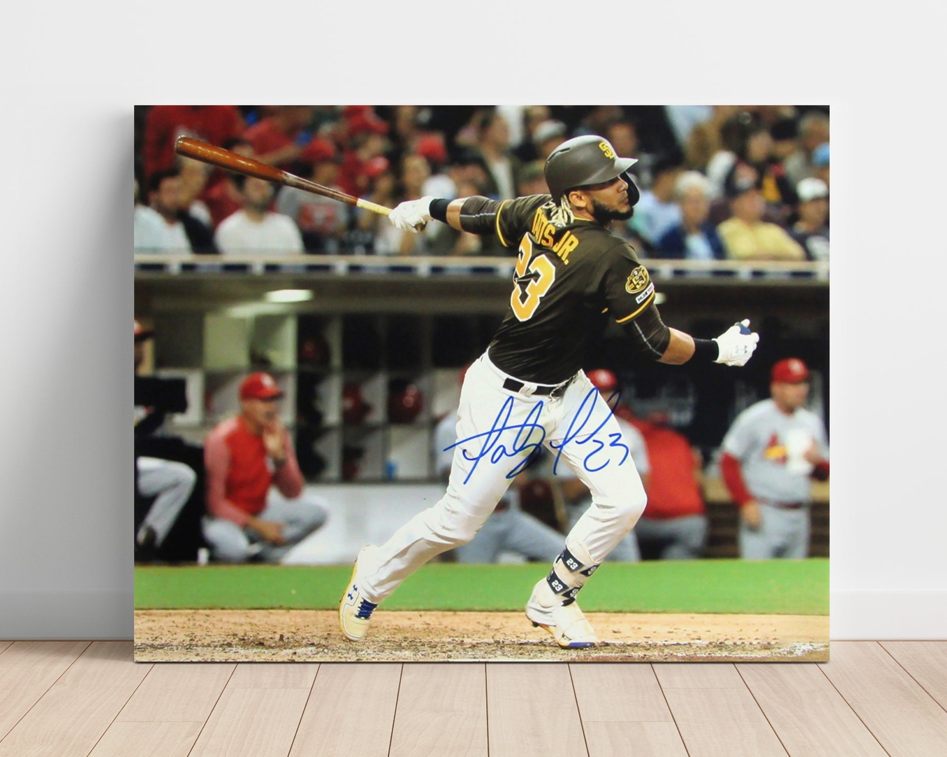 Padres - Batting Baseball Wall Art 16x20 Unframed Print wall art print – Baseball Wall Art decor