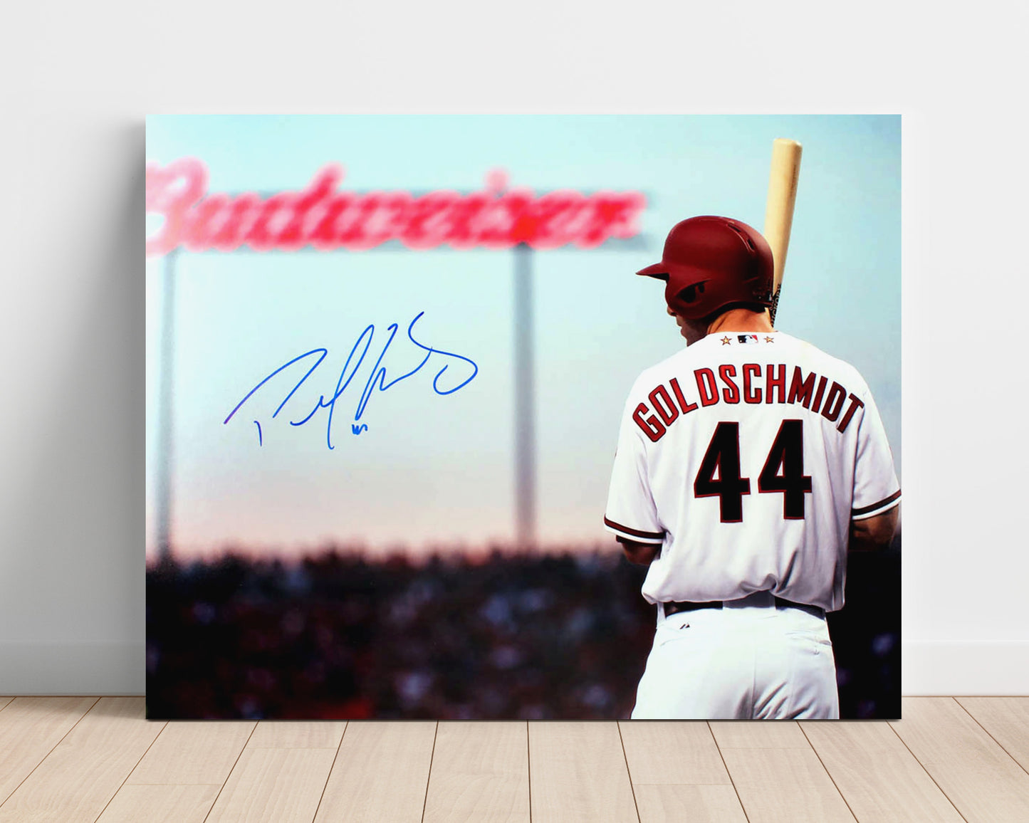 Paul Goldschmidt At Bat - Batting Baseball Wall Art 16x20 Unframed Print wall art print – Baseball Wall Art decor