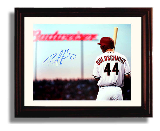 Paul Goldschmidt At Bat - Batting Baseball Wall Art 8x10 Beveled Frame wall art print – Baseball Wall Art decor