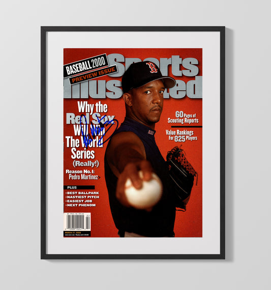 Pedro Martinez - Why the Red Sox Will Win SI Cover 2000 8x10 Canvas baseball wall art