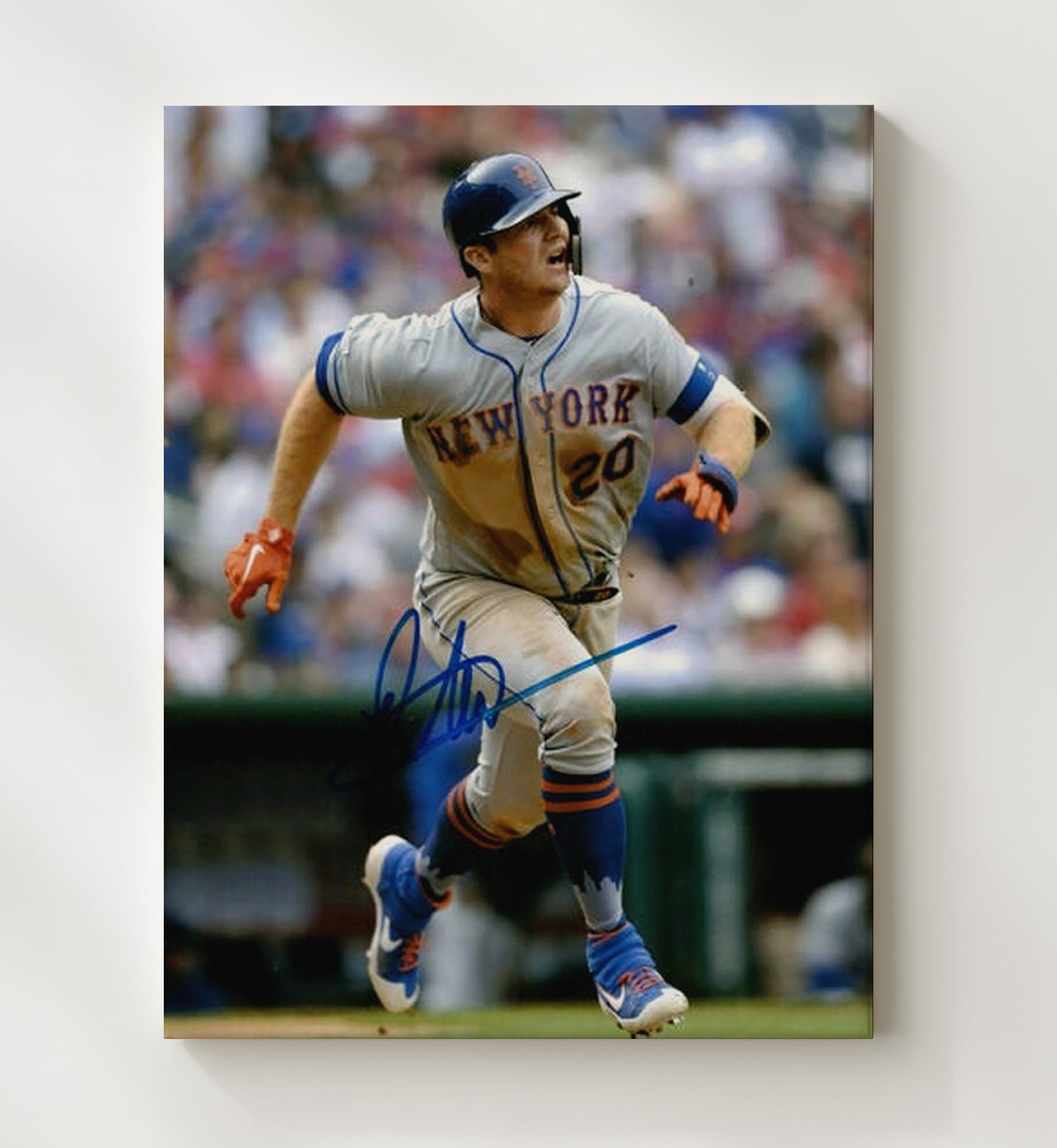 Pete Alonso - New York Baseball Long Drive Power Wall Art 20x24 Canvas wall art print – Baseball Wall Art decor