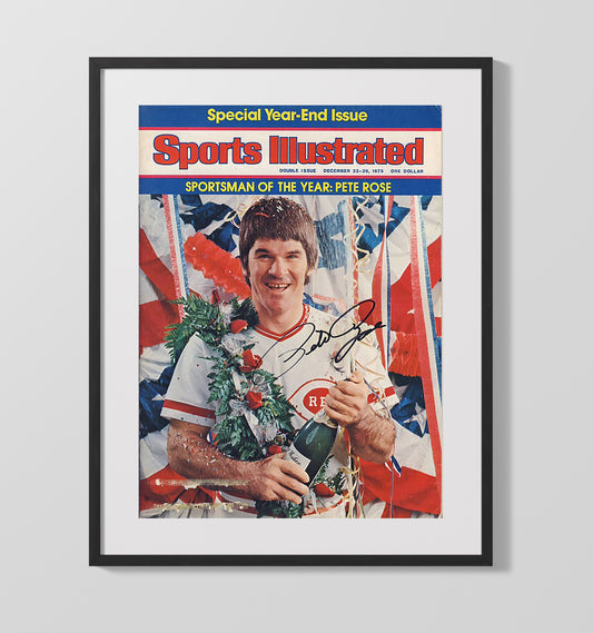 Pete Rose - 1975 SI Cover Sportsman Of The Year 8x10 Canvas baseball wall art