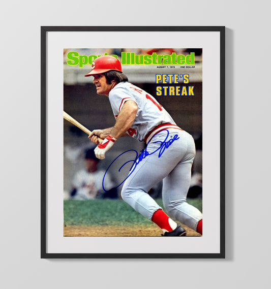 Pete Rose - Cincinnati Baseball Petes Streak 1978 SI Cover 8x10 Canvas baseball wall art