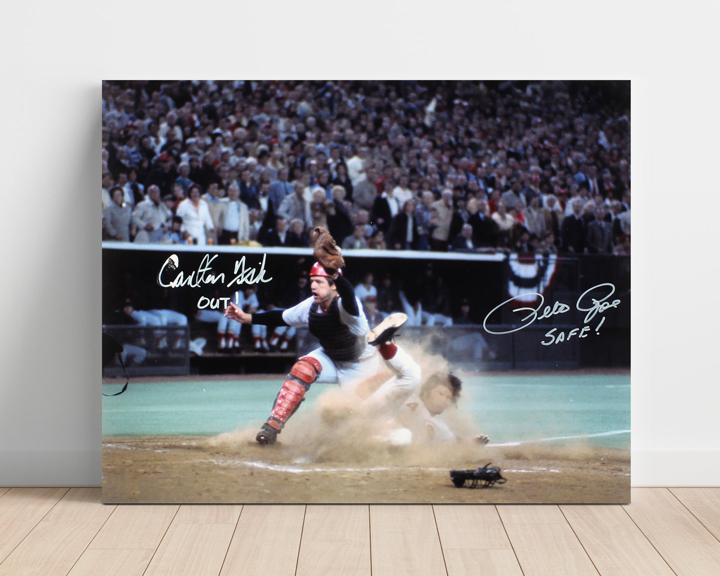 Pete Rose Safe Or Out - Action Baseball Wall Art 16x20 Unframed Print wall art print – Baseball Wall Art decor