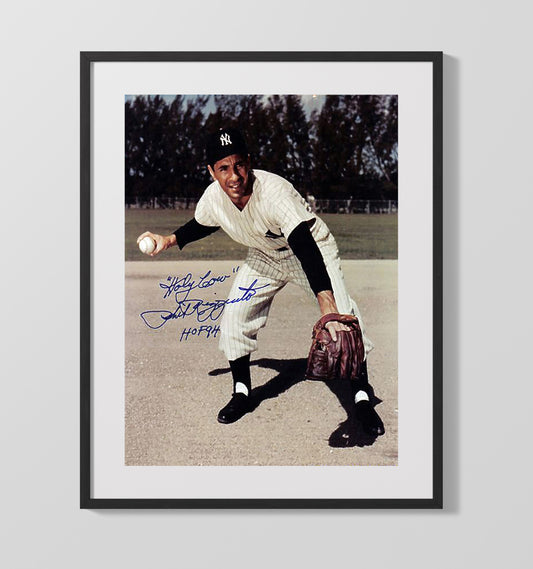 Phil Rizzuto - New York Legend Infield Pose Holy Cow 8x10 Canvas baseball wall art