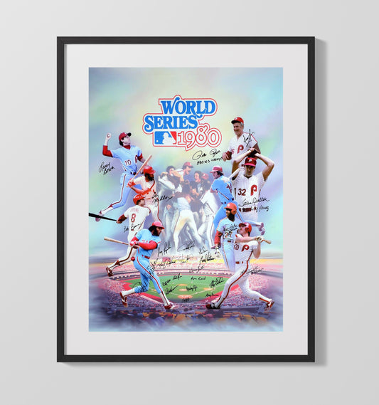 Philadelphia Baseball - 1980 Series Champions 8x10 Canvas baseball wall art