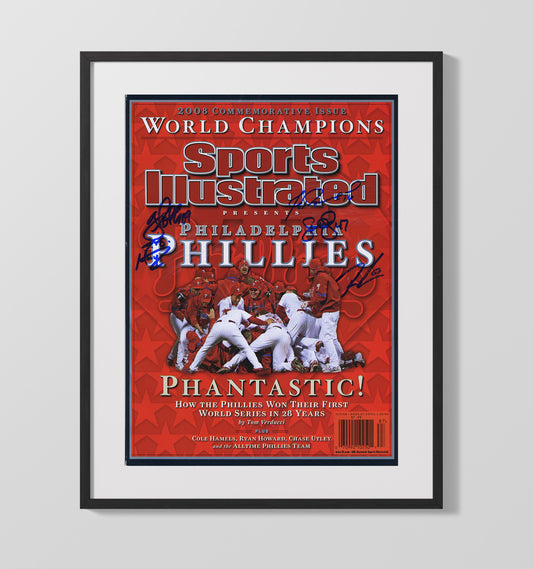 Philadelphia Baseball - 2008 SI Commemorative World Champions 8x10 Canvas baseball wall art