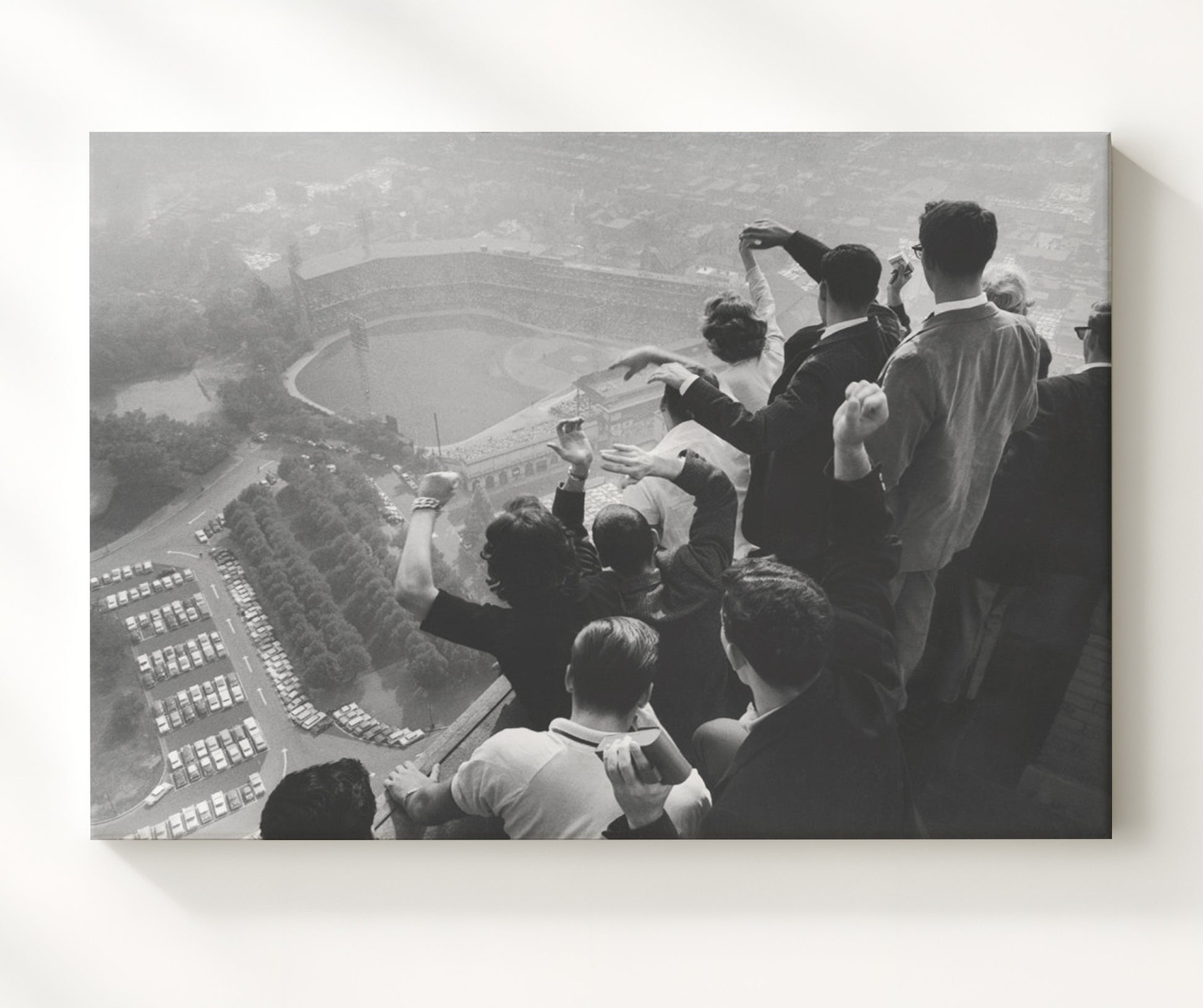 Pittsburgh - Series Crowd View 1960 Baseball Wall Art 20x24 Canvas wall art print – Baseball Wall Art decor