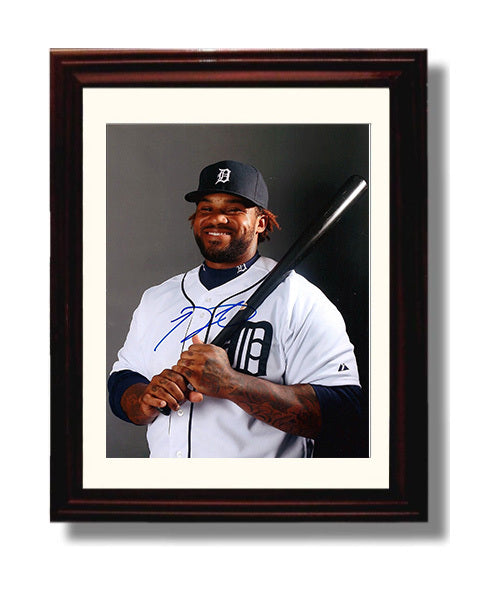 Prince Fielder - Tigers Batting Pose Signed Baseball Wall Art 8x10 Beveled Frame wall art print – Baseball Wall Art decor