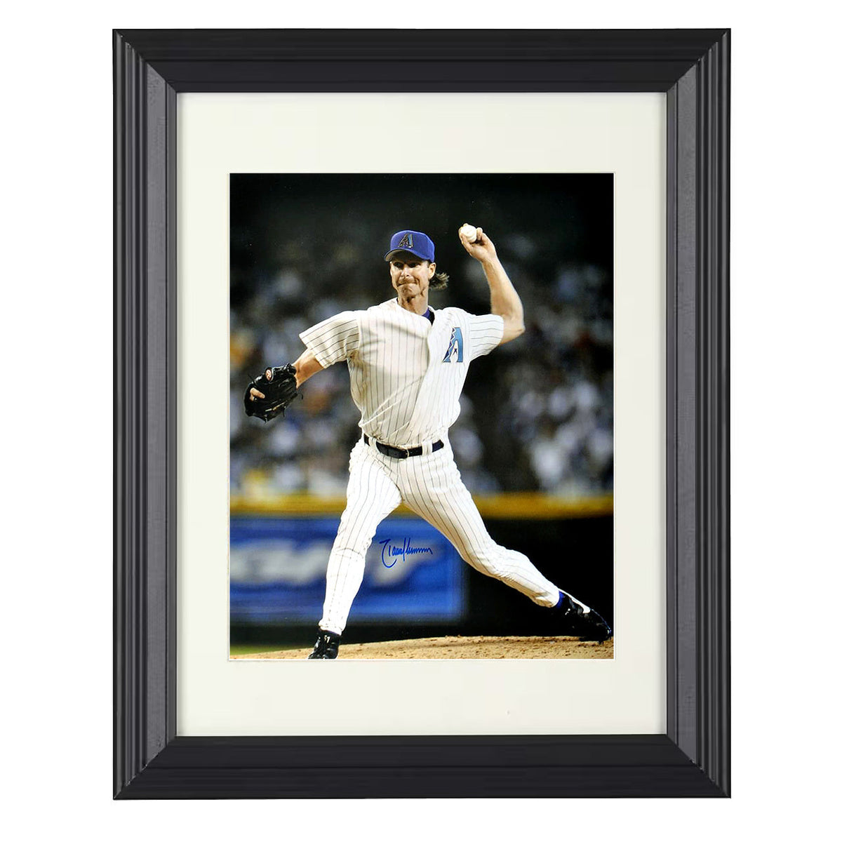 Randy Johnson - Arizona Legend Mid Pitch Power Delivery 8x10 Beveled Frame baseball wall art