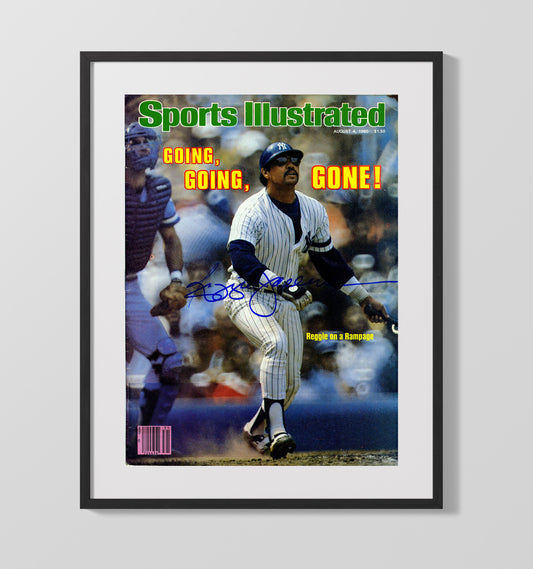 Reggie - Going Gone - Signed SI Cover 8x10 Canvas baseball wall art