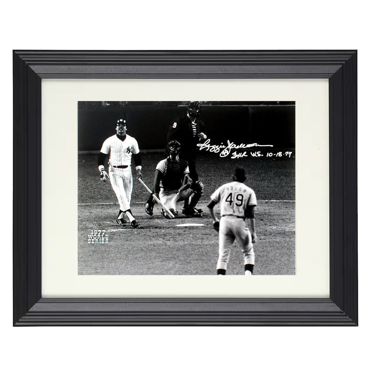 Reggie Jackson - Three Home Run Series Game 8x10 Beveled Frame baseball wall art