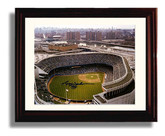 Reggie Jackson - Yankee Stadium Icon Baseball Wall Art 8x10 Beveled Frame wall art print – Baseball Wall Art decor