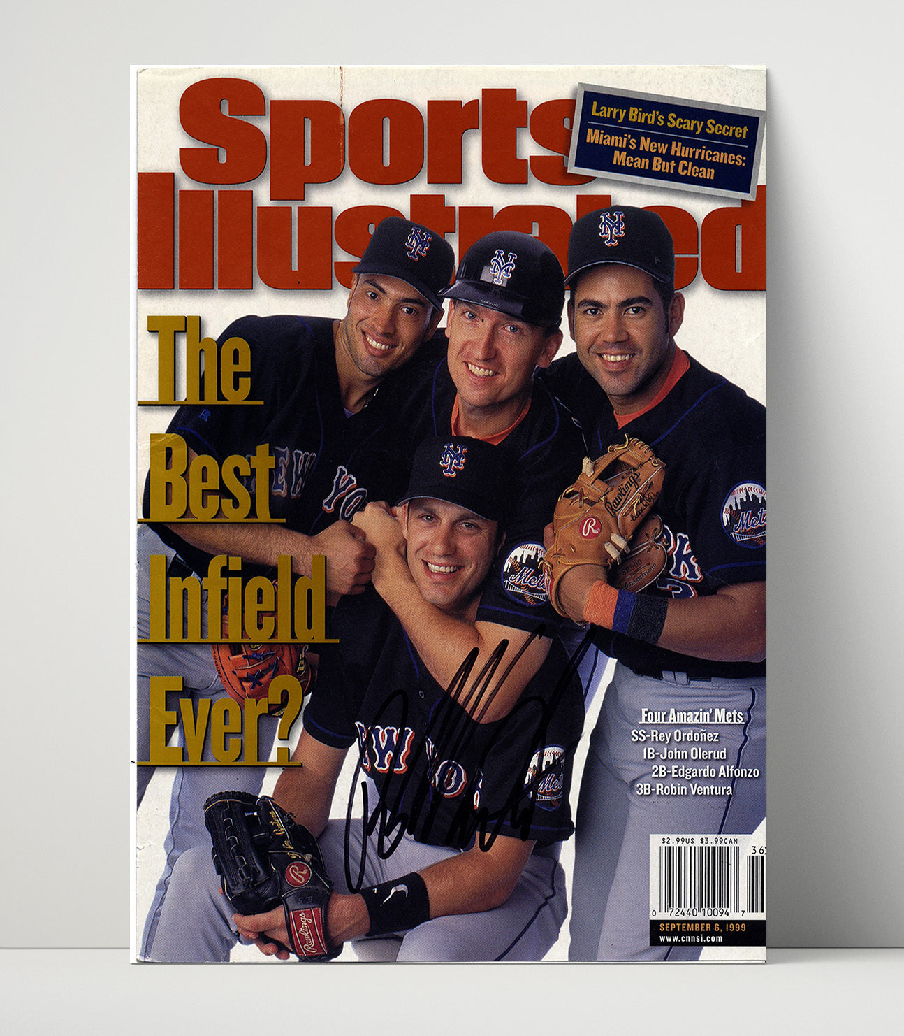 Rey Ordonez - 1999 SI Cover New York Infield Legends Baseball Wall Art 16x20 Unframed Print wall art print – Baseball Wall Art decor