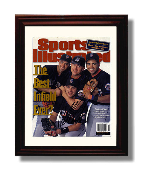 Rey Ordonez - 1999 SI Cover New York Infield Legends Baseball Wall Art 8x10 Beveled Frame wall art print – Baseball Wall Art decor