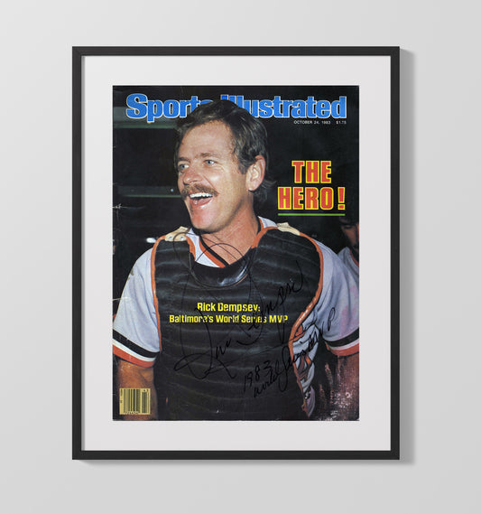 Rick Dempsey - Series Celebration 1983 SI Cover 8x10 Canvas baseball wall art