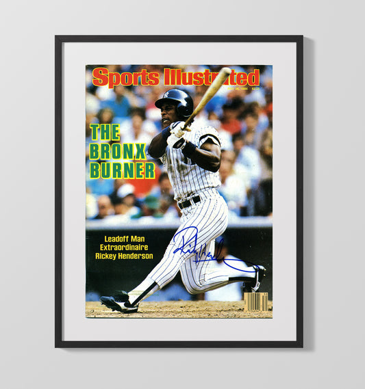 Rickey Henderson - SI Bronx Burner leadoff action 1986 8x10 Canvas baseball wall art