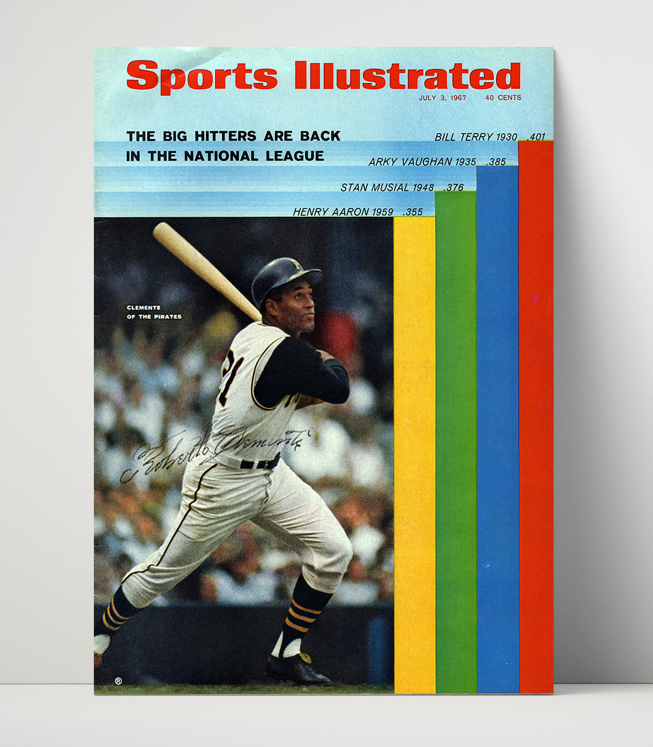Roberto Clemente - SI Cover Spotlight Baseball Wall Art 16x20 Unframed Print wall art print – Baseball Wall Art decor