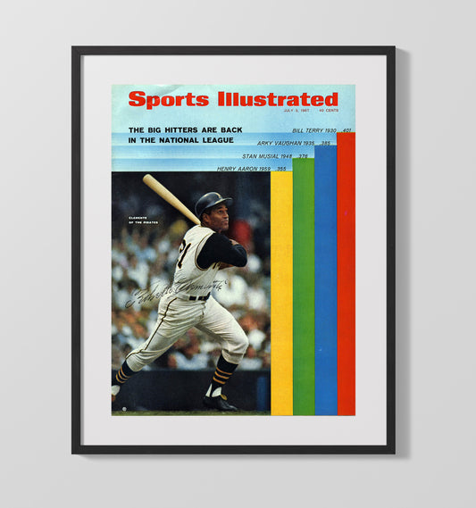 Roberto Clemente - SI Cover 8x10 Canvas baseball wall art
