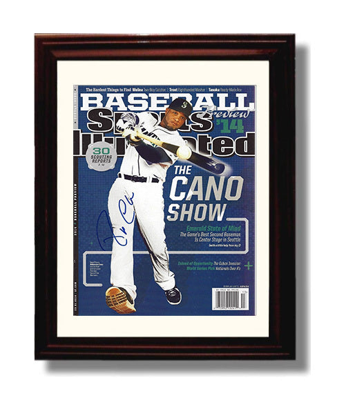 Robinson Cano - Baseball Preview Cano Show SI Cover 2014 Wall Art 8x10 Beveled Frame wall art print – Baseball Wall Art decor