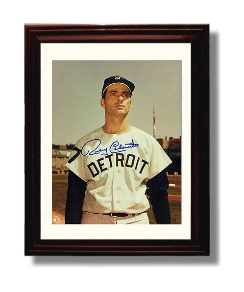 Rocky Colavito - Cleveland Legend Classic Portrait Spotlight Baseball Wall Art 8x10 Beveled Frame wall art print – Baseball Wall Art decor