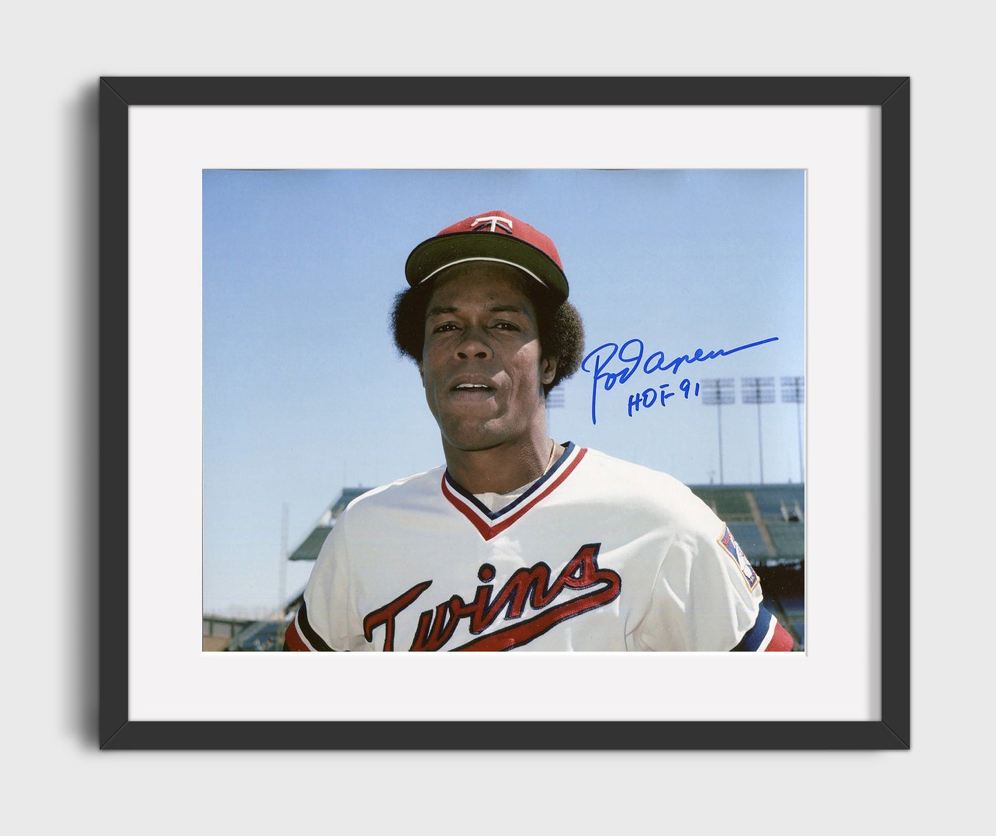 Rod Carew - Batting Mastery Baseball Wall Art 16x20 Gallery Frame wall art print – Baseball Wall Art decor