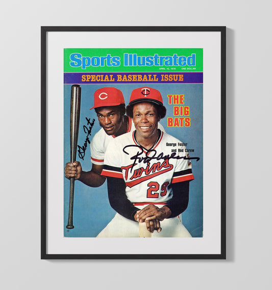 Rod Carew and George Foster - Sports Illustrated Big Bats Cover 8x10 Canvas baseball wall art