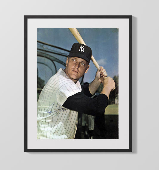 Roger Maris - New York Legend Bat Pose 8x10 Canvas baseball wall art