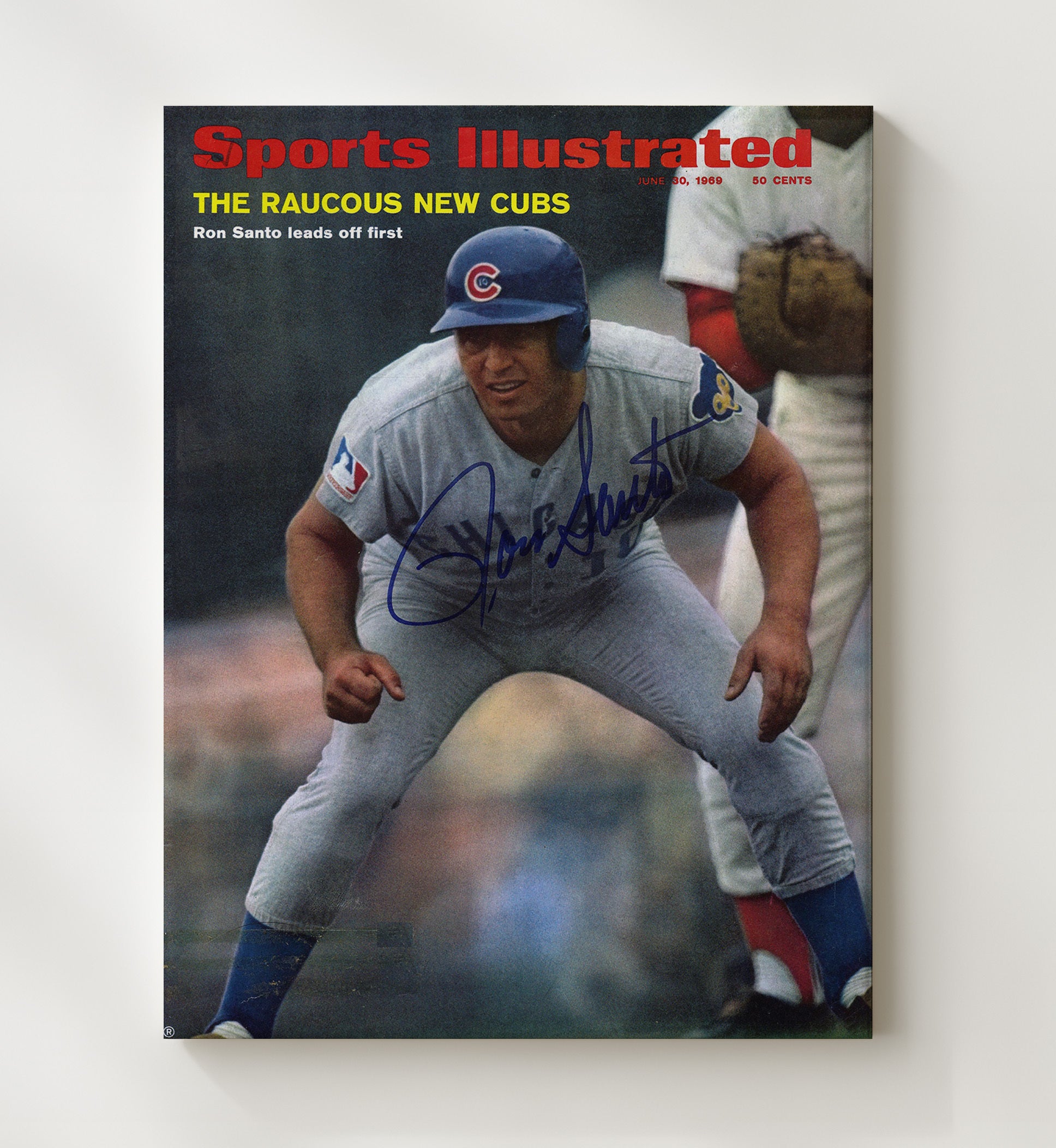 Ron Santo - SI Cover Spotlight Baseball Wall Art 20x24 Canvas wall art print – Baseball Wall Art decor