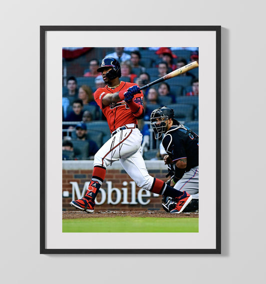Ronald Acuna Jr - Atlanta Legend Full Swing 8x10 Canvas baseball wall art