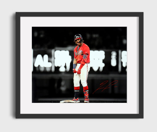Ronald Acuna Jr - Base Celebration Flex 8x10 Canvas baseball wall art